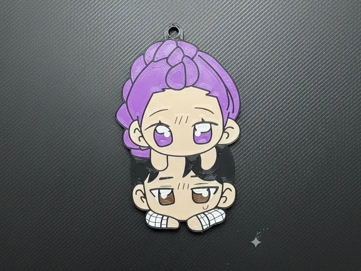 Kpop Keychain Rumi & Jinu – Demon Hunter Style 