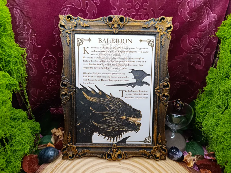 Balerion Bestiary Plate