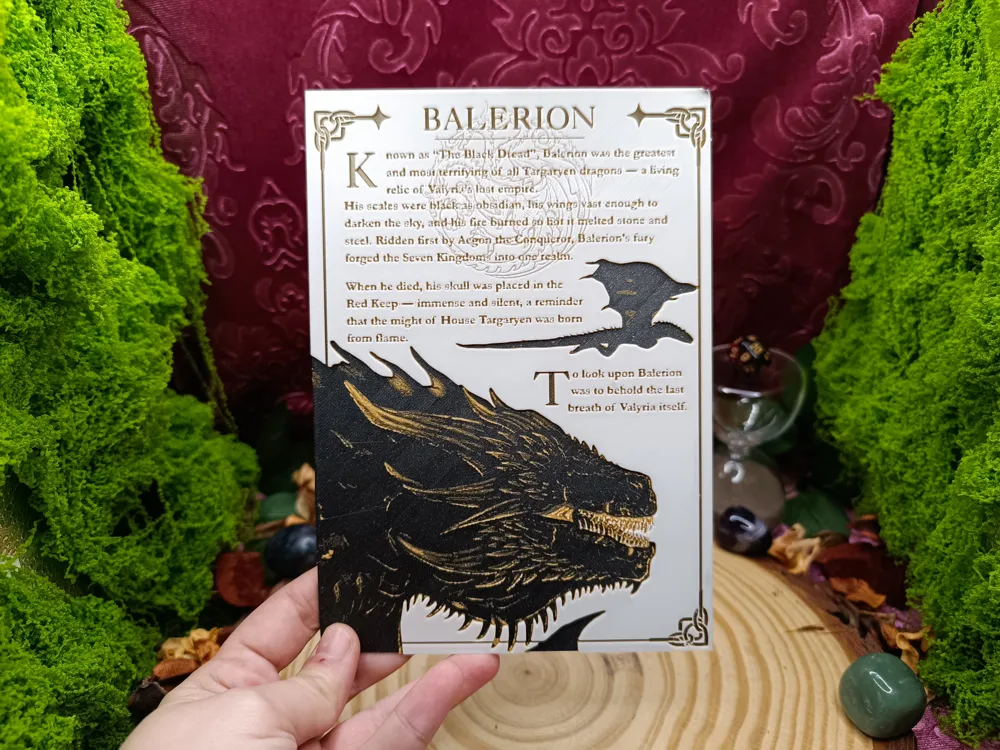 Balerion Bestiarienplatte – Kostenloses 3D-Druckmodell – MakerWorld