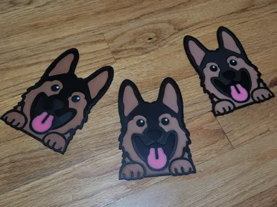 Cute German Shepherd Coaster!!!