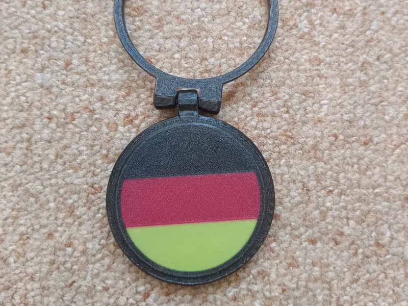 removable Deutschland / Germany flag lid metal can