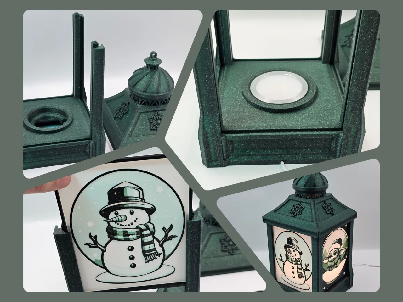 Arctic Glow Christmas Lantern LED lamp kit 001 view 3