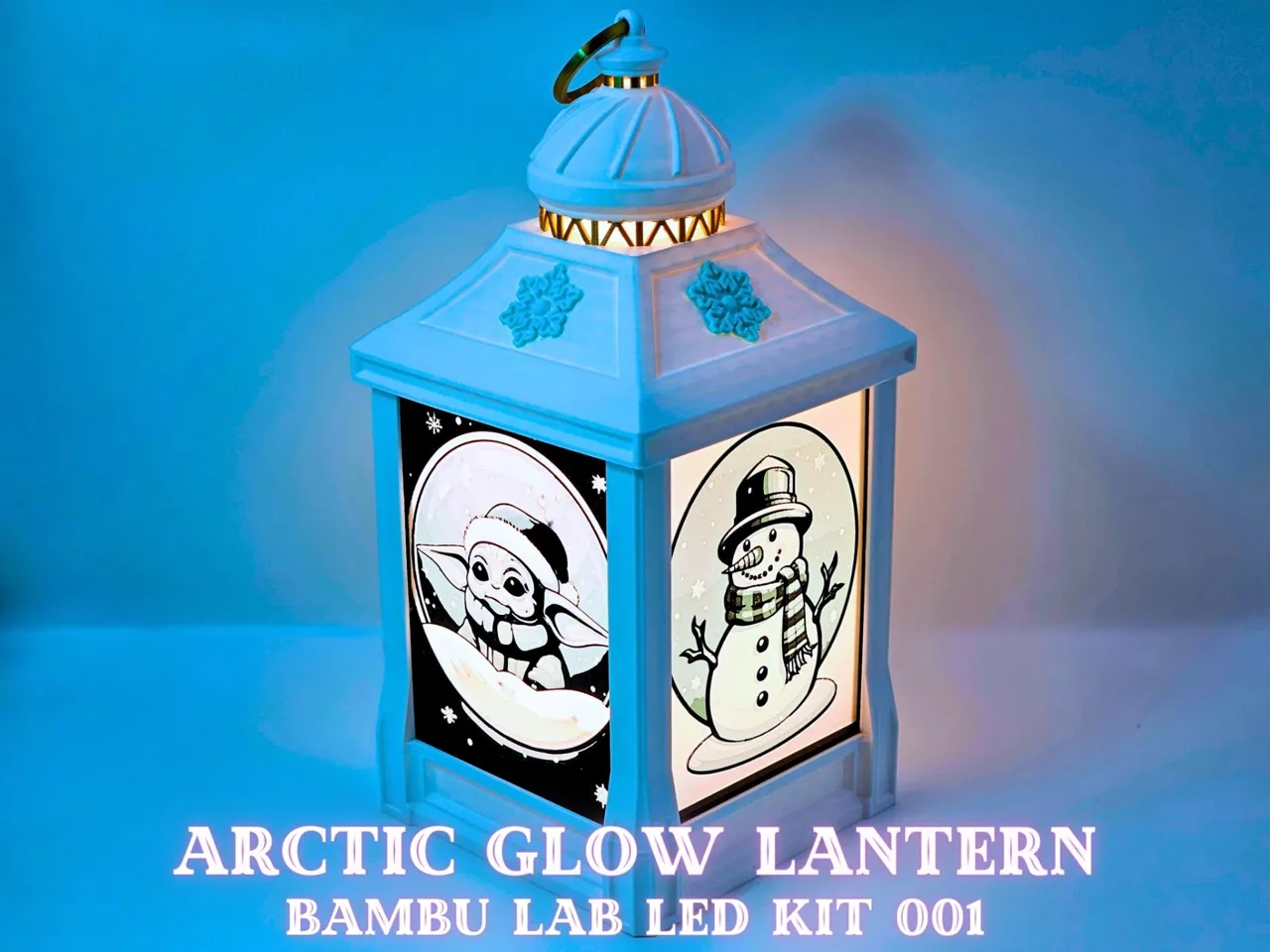 Arctic Glow Christmas Lantern LED lamp kit 001 view 2