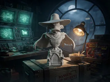 Figura decorativa: Darkwing Duck vs Negaduck – Hero vs Villain Bust — vista de referencia 3