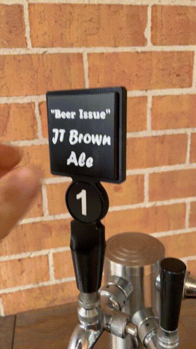 Beer Tap Handle with Magnetic Interface