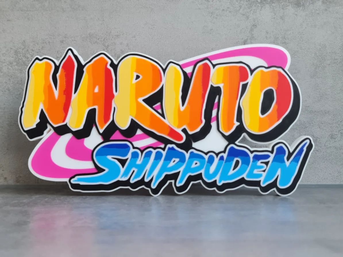 Naruto Shippuden Logo / Sign - Free 3D Print Model - MakerWorld