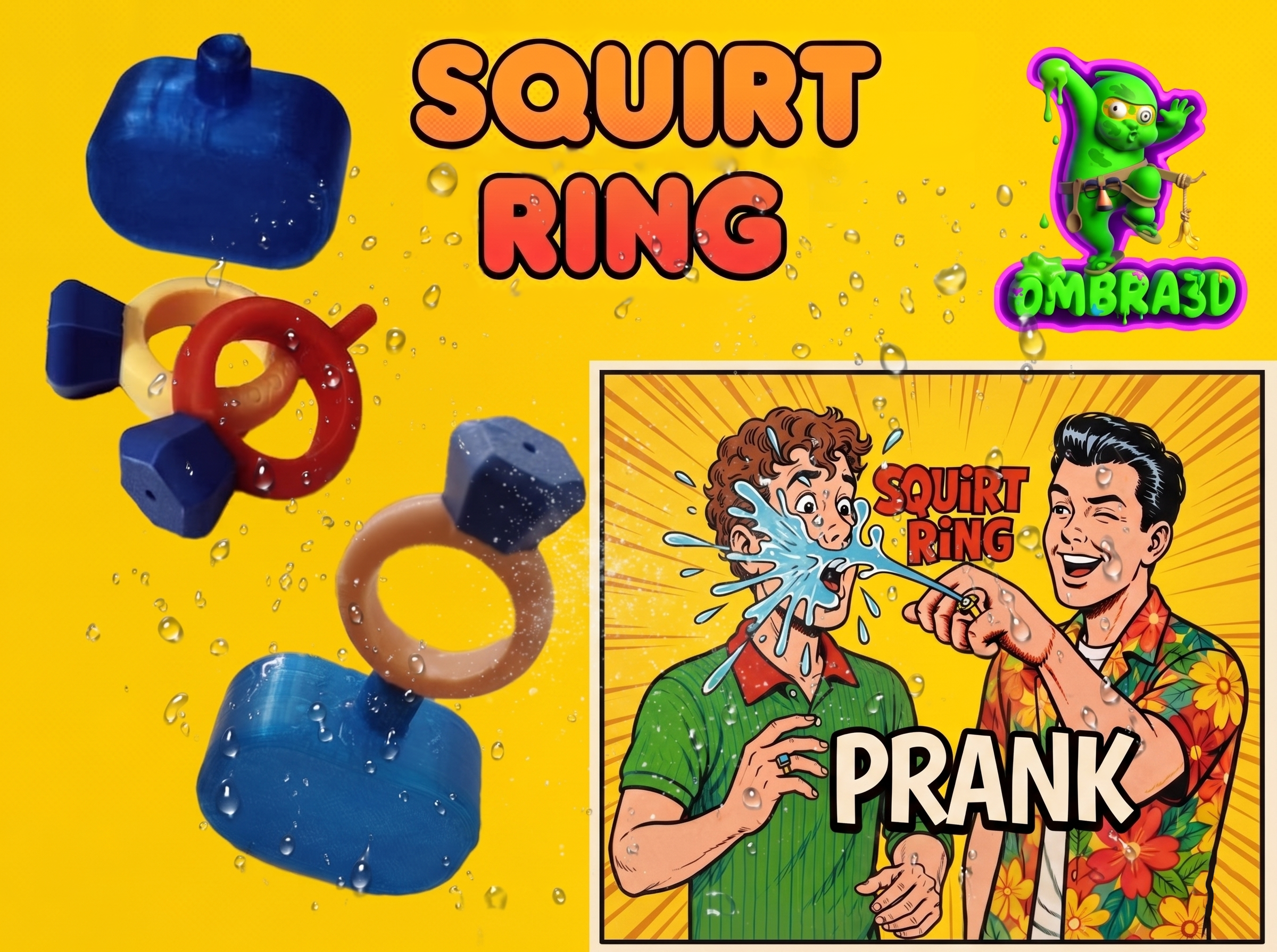 Miniatura 2 do modelo 3D SQUIRT RING - PRANK