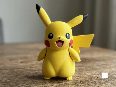 3D-Printed Pikachu Figurine