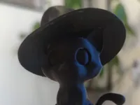 Figurine chat au chapeau de sorcier — photo 2