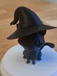 Figurine chat au chapeau de sorcier — photo 3