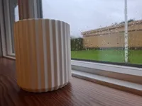 Pot de plante moderne à nervures — photo 3