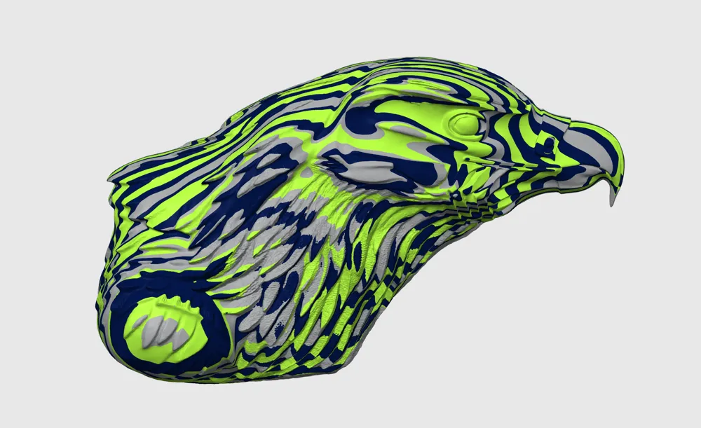 Seattle Seahawks Color Stacked - Free 3D Print Model - MakerWorld