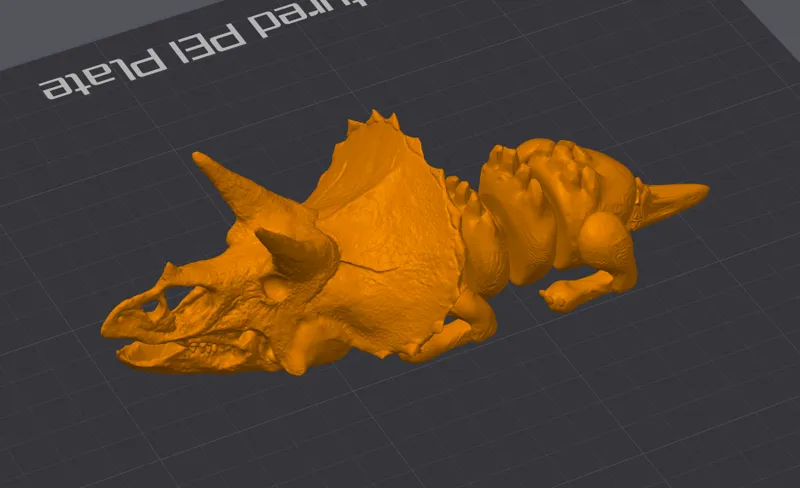 ARTICULATING TRICERATOPS