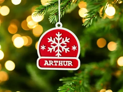 Personalized Christmas Ornament – Custom Name