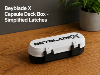Beyblade Capsule Deck Box - Simplified Latches