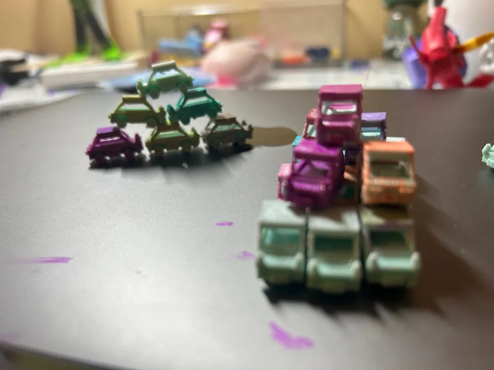 tons of tiny little mini cars - Free 3D Print Model - MakerWorld