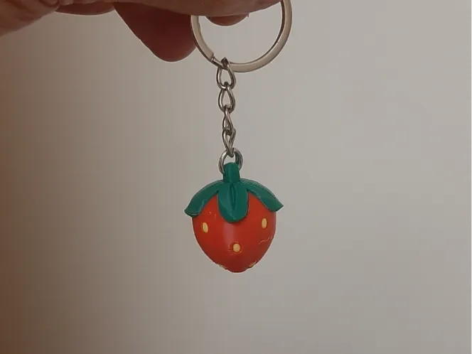 Strawberry Keychain.