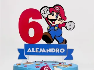 Topper Cake mario NO AMS need modificable