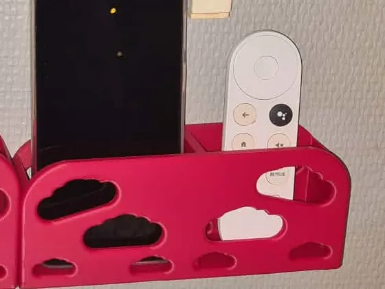 Cloud styled remote control wall holder