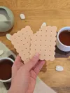 Rectangular Croquant Biscuit Coaster