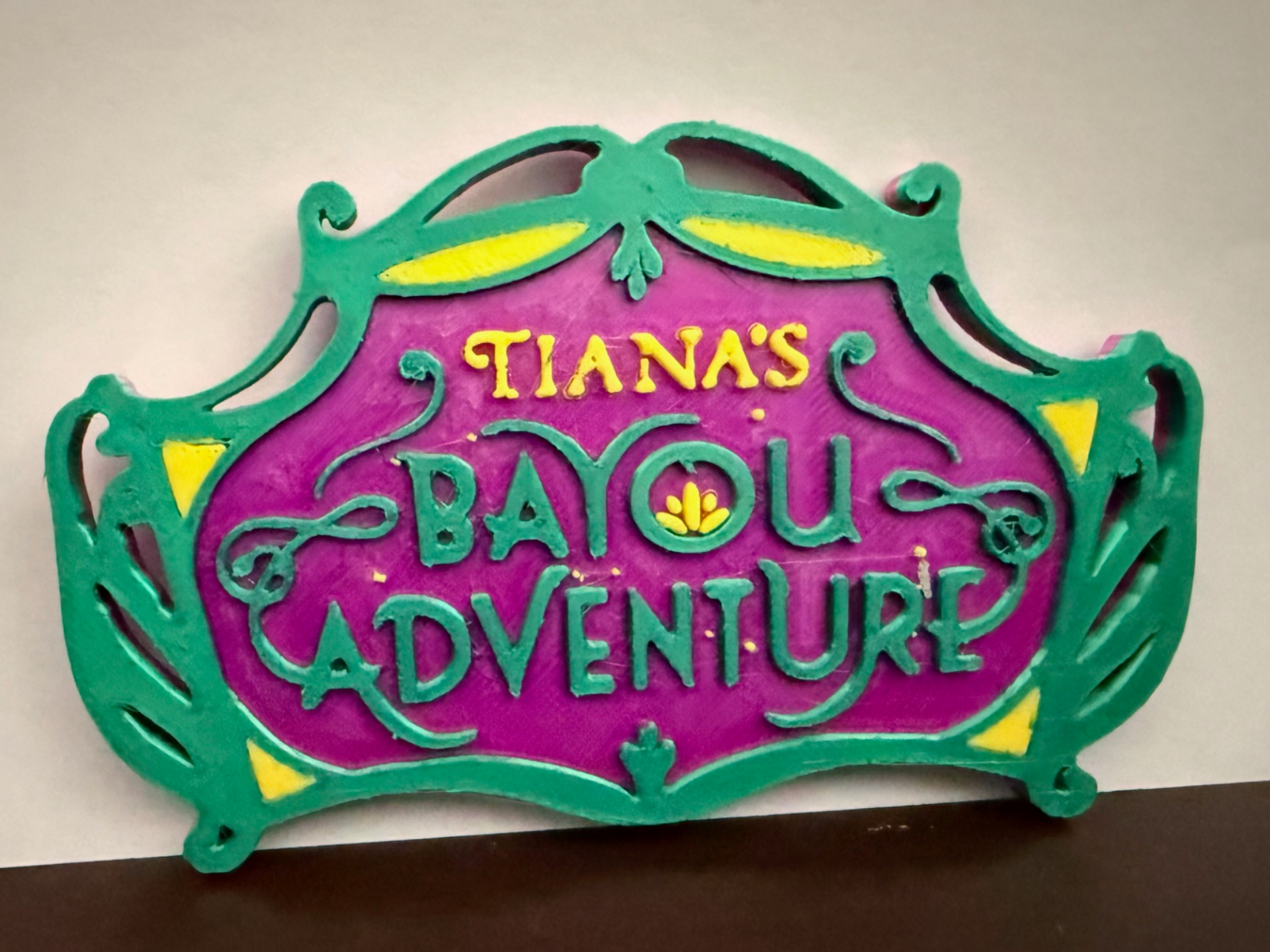 Tiana's Bayou Adventure Sign