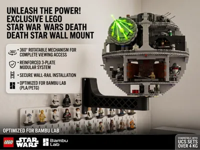 Soporte Pared Giratorio Star Wars Death Star 75159