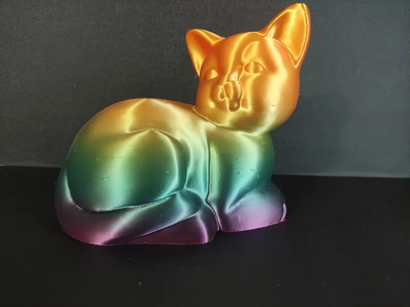 Laying Cat 3D Scan Figure