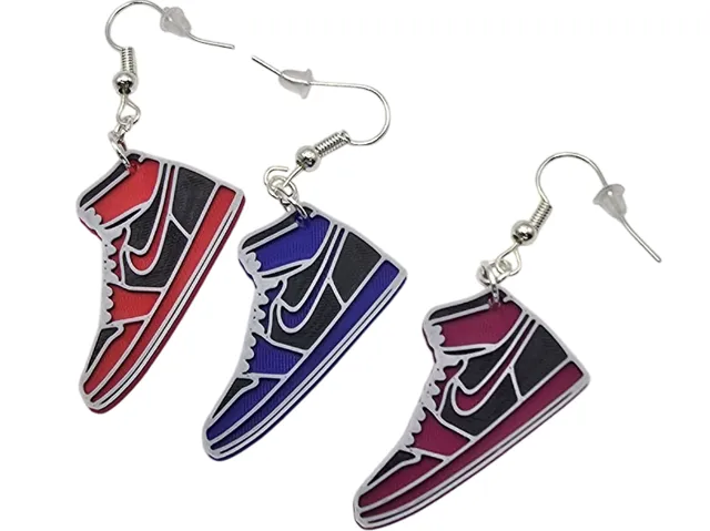 Nike Sneaker Earrings, Keychains and Bookmarks