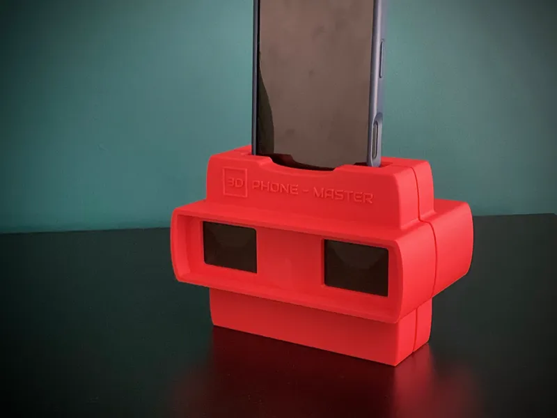 Retro toy inspired phone holder