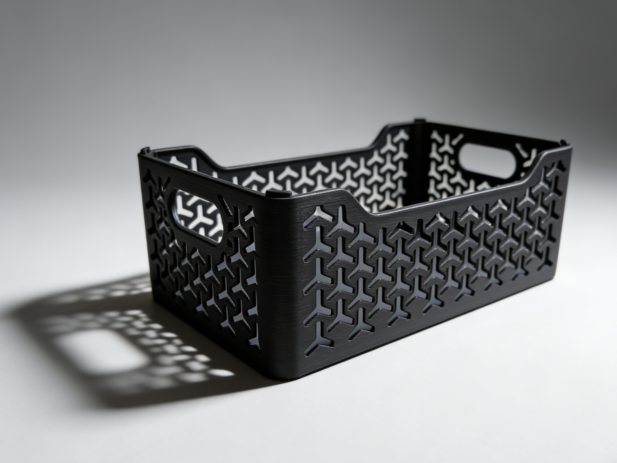 Miniatura 1 do modelo 3D 精致高级 结实实用｜可堆叠镂空收纳筐Stackable Hollow Storage Basket