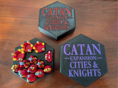 Catan Player Pieces Box - Cities & Knights