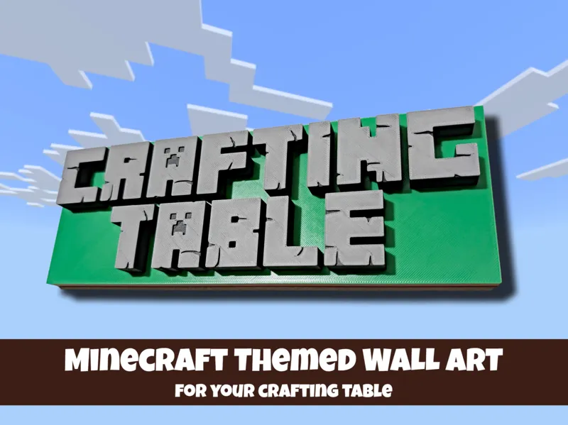 Crafting Table Wall Art