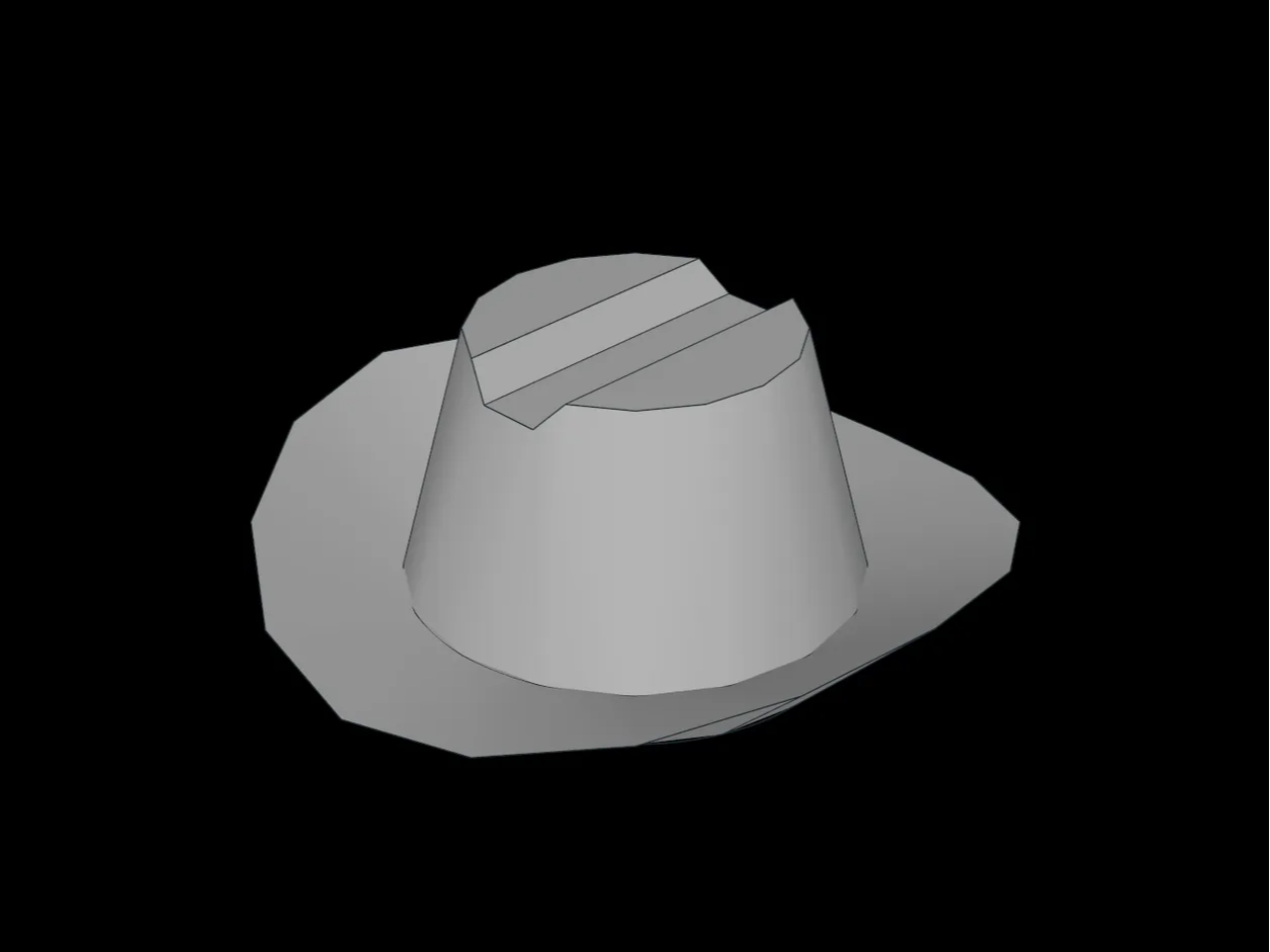 Brick Compatible Minifig Hat Cowboy