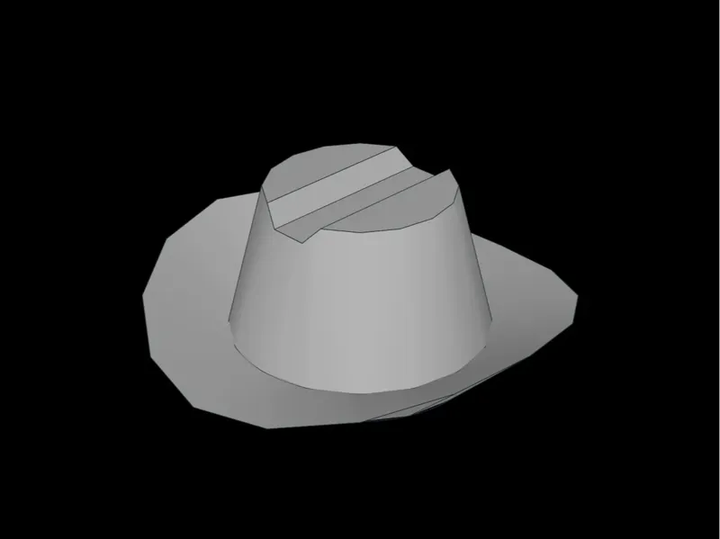 Brick Compatible Minifig Hat Cowboy