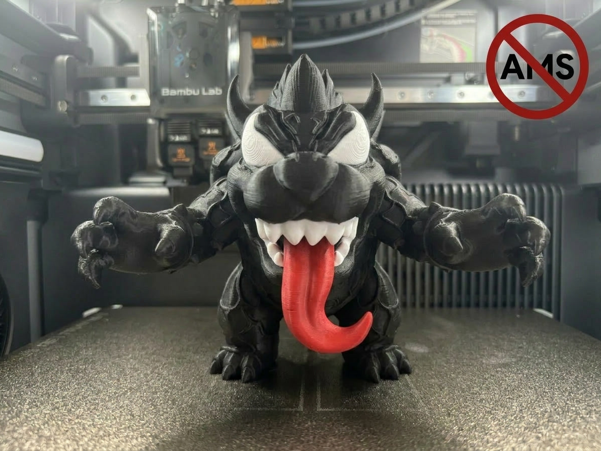 Venomized Bowser Figurine (AMS + No AMS Versions)