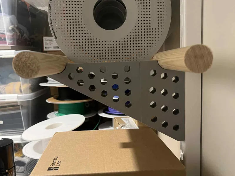 filament holder - Elfa shelf adapter