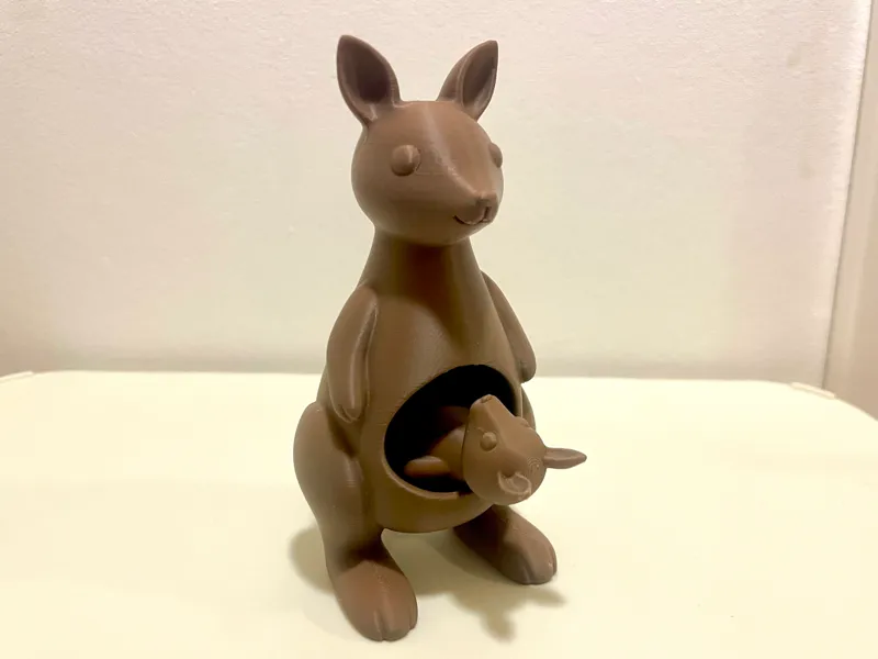Kangaroo with baby 