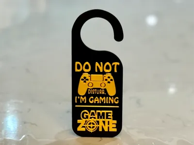 Gamer Door Sign / Hanger – Do Not Disturb 
