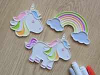 Set à colorier licorne et cheval — photo 1