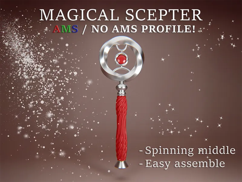 Magical Scepter Inspired by Sailor Moon AMS/NO AMS