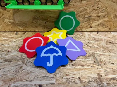 Squid Game Gonggi Game Coaster set
