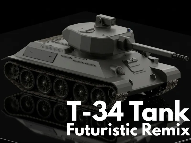 T-34 Tank - Futuristic Remix
