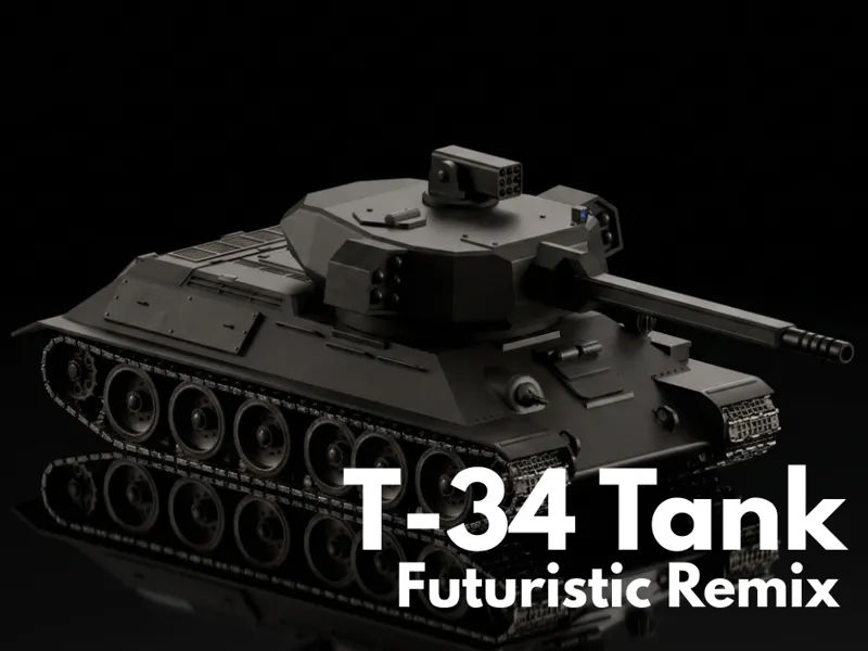 T-34 Tank - Futuristic Remix