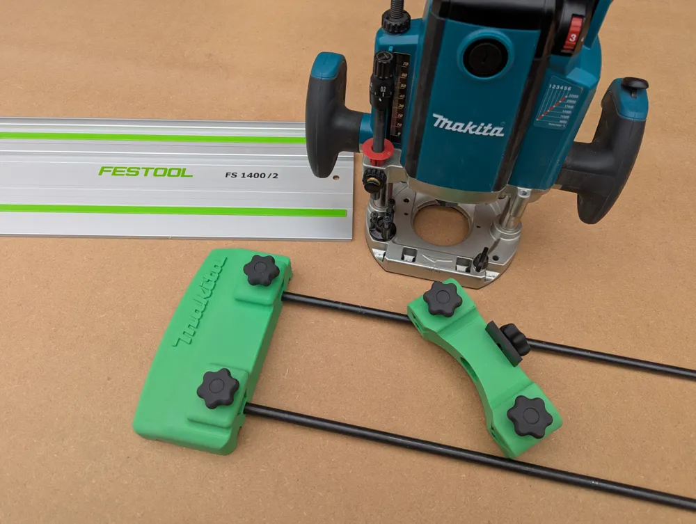 Makita Router to Festool Guide Rail Adapter - Free 3D Print Model ...
