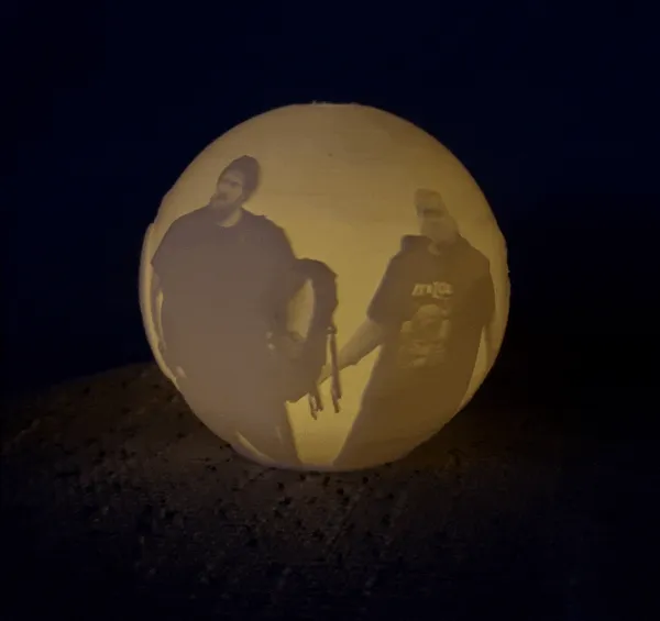 Lune 3D lithophanie Rainer Winkler