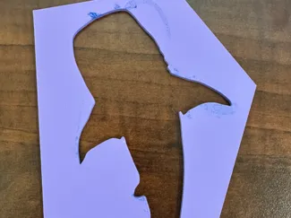 Whale Shark Stencil
