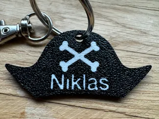 Pirate Hat Key Chain with Name