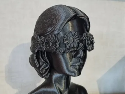 Garden Figure Woman with Blindfold