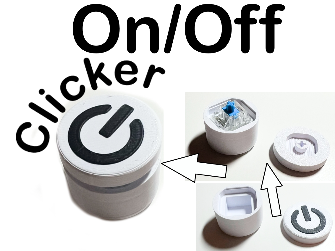 On/Off Clicker | Fidget Toy (Keyboard Switch)