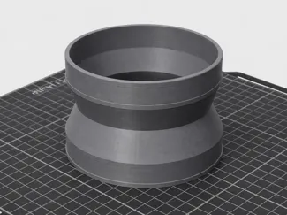Ventilation duct adapter 100 mm to 100 mm